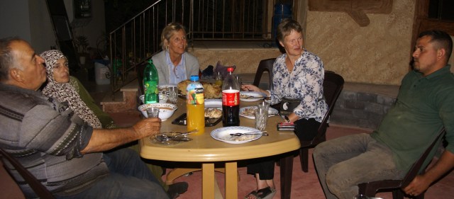Supper with Abu Azzam. Photo: Per-Ake Skagersten